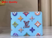 Louis Vuitton Slender Wallet in Blueberry Monogram Donuts Coated Canvas M28042 Replica