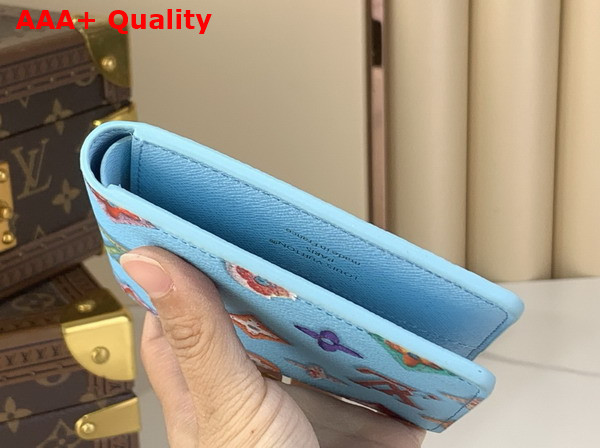 Louis Vuitton Slender Wallet in Blueberry Monogram Donuts Coated Canvas M28042 Replica