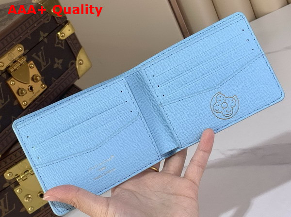 Louis Vuitton Slender Wallet in Blueberry Monogram Donuts Coated Canvas M28042 Replica