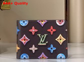 Louis Vuitton Slender Wallet in Chocolate Monogram Donuts Coated Canvas M28283 Replica