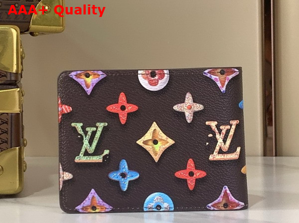 Louis Vuitton Slender Wallet in Chocolate Monogram Donuts Coated Canvas M28283 Replica