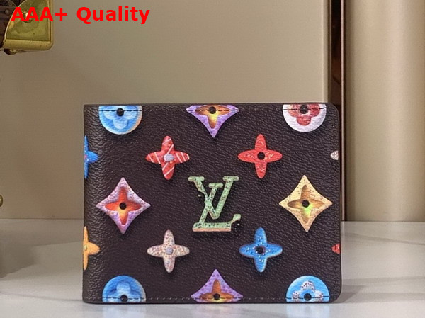 Louis Vuitton Slender Wallet in Chocolate Monogram Donuts Coated Canvas M28283 Replica