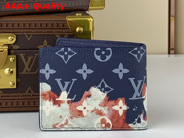 Louis Vuitton Slender Wallet in Monogram Bleach Coated Canvas Replica