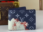Louis Vuitton Slender Wallet in Monogram Bleach Coated Canvas Replica