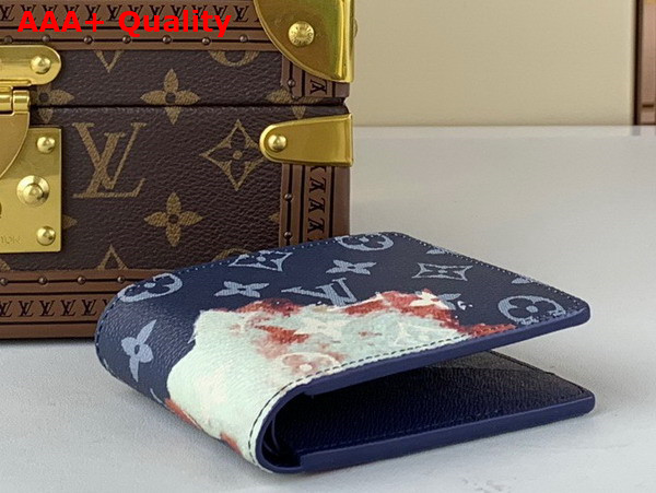 Louis Vuitton Slender Wallet in Monogram Bleach Coated Canvas Replica