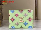 Louis Vuitton Slender Wallet in Pistache Monogram Donuts Coated Canvas Replica