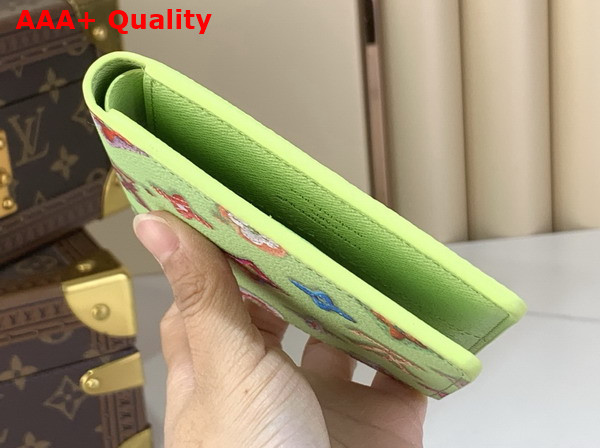 Louis Vuitton Slender Wallet in Pistache Monogram Donuts Coated Canvas Replica