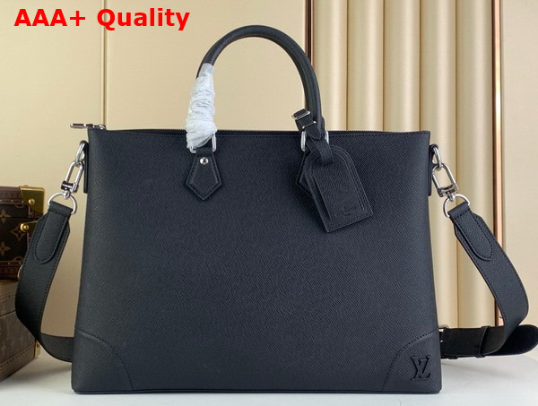 Louis Vuitton Slim Briefcase NV Black Taiga Cowhide Leather M30978 Replica
