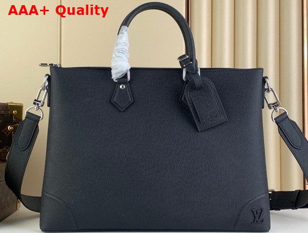 Louis Vuitton Slim Briefcase NV Black Taiga Cowhide Leather M30978 Replica