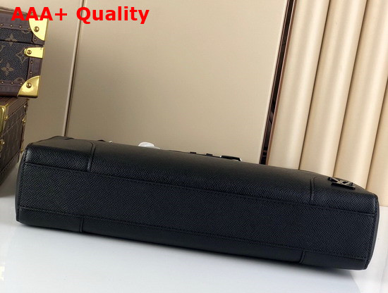 Louis Vuitton Slim Briefcase in Black Taiga Leather M30810 Replica