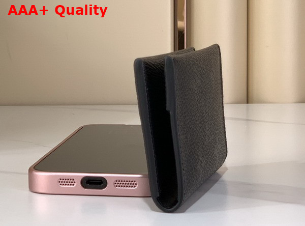 Louis Vuitton Slim Card Holder in Black Monogram Midnight Coated Canvas M26733 Replica