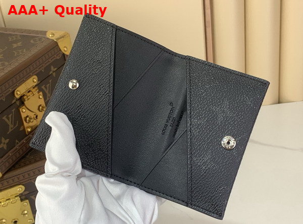 Louis Vuitton Slim Card Holder in Black Monogram Midnight Coated Canvas M26733 Replica