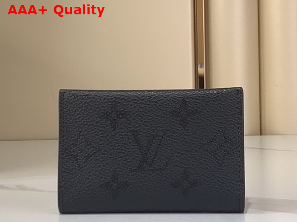 Louis Vuitton Slim Card Holder in Black Monogram Midnight Coated Canvas M26733 Replica