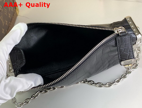 Louis Vuitton Slim Trunk in Black Crocodile Embossed Calfskin Replica
