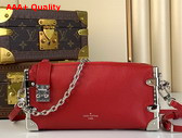 Louis Vuitton Slim Trunk in Red Calf Leather Replica