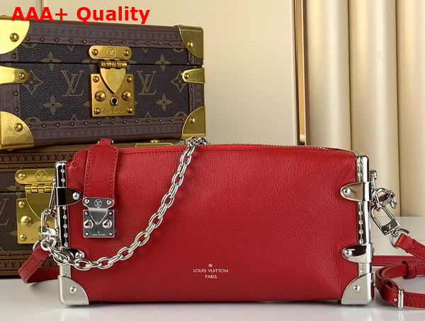 Louis Vuitton Slim Trunk in Red Calf Leather Replica