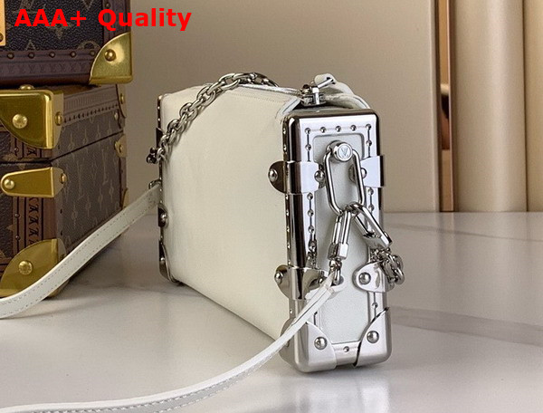 Louis Vuitton Slim Trunk in White Calf Leather Replica