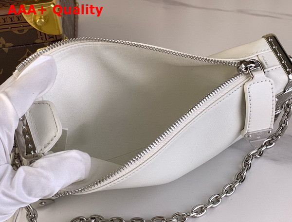 Louis Vuitton Slim Trunk in White Calf Leather Replica