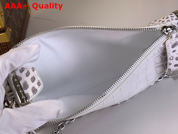 Louis Vuitton Slim Trunk in White Crocodile Embossed Calfskin Replica