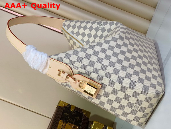 Louis Vuitton Slouchy MM Damier Azur Canvas N00126 Replica