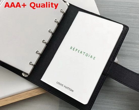 Louis Vuitton Small Ring Agenda Monogram Eclipse Canvas Cover Replica