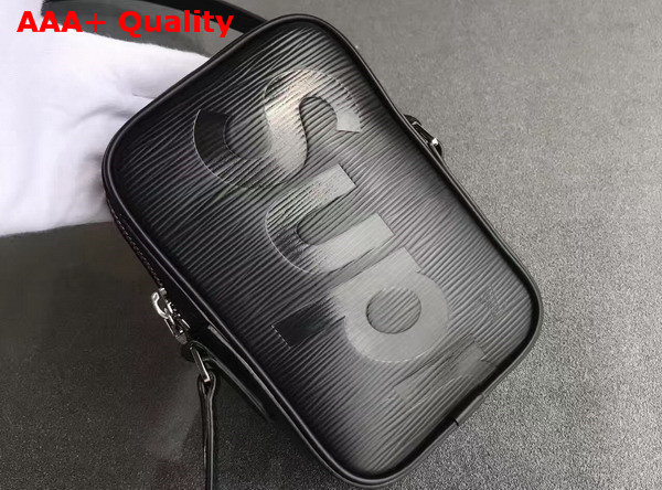 Louis Vuitton Small Supreme Messenger Black Epi Leather Replica