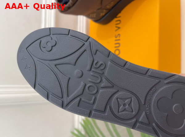 Louis Vuitton Snow Boot in Brown Nylon and Monogram Canvas Replica