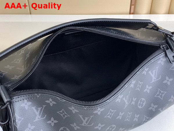 Louis Vuitton Soft Polochon Bag in Monogram Eclipse Coated Canvas Replica