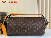 Louis Vuitton Soft Polochon Bag in Monogram Macassar Coated Canvas M46691 Replica