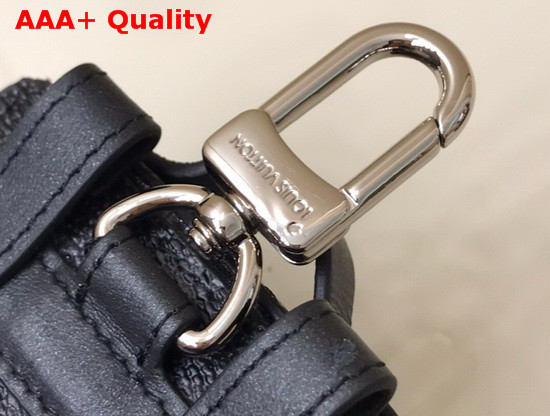 Louis Vuitton Soft Trunk Backpack Bag Charm and Key Holder Gris Monogram Eclipse Canvas M80221 Replica