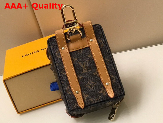 Louis Vuitton Soft Trunk Backpack Bag Charm and Key Holder in Monogram Canvas and Calf Leather M69483 Replica