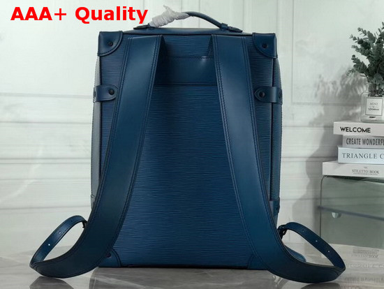 Louis Vuitton Soft Trunk Backpack PM Blue Epi Leather Replica