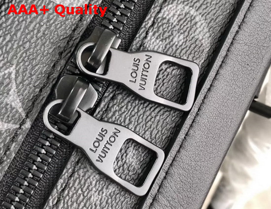Louis Vuitton Soft Trunk Briefcase Black and Grey Monogram Eclipse Canvas M44952 Replica