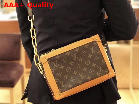 Louis Vuitton Soft Trunk Monogram Coated Canvas and Natural Cowhide Leather Trim M44660 Replica