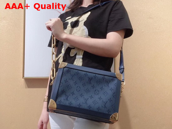 Louis Vuitton Soft Trunk Navy Blue Denim M44723 Replica