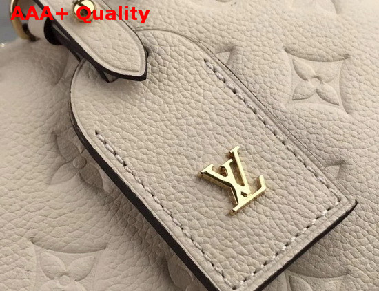Louis Vuitton Soft Trunk Single Handle Bag in Cream Monogram Empreinte Leather Replica