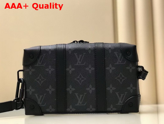 Louis Vuitton Soft Trunk Wallet in Monogram Eclipse Canvas and Cowhide Leather Trim Replica