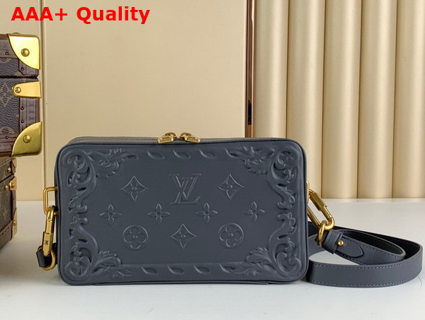 Louis Vuitton Soft Trunk Wearable Wallet in Dark Shadow Gray Calf Leather M82035 Replica