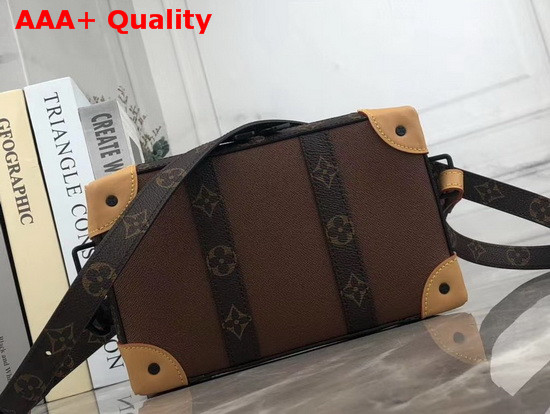 Louis Vuitton Soft Trunk in Brown Taiga Leather and Monogram Canvas Replica