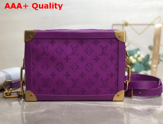 Louis Vuitton Soft Trunk in Purple Monogram Denim Replica