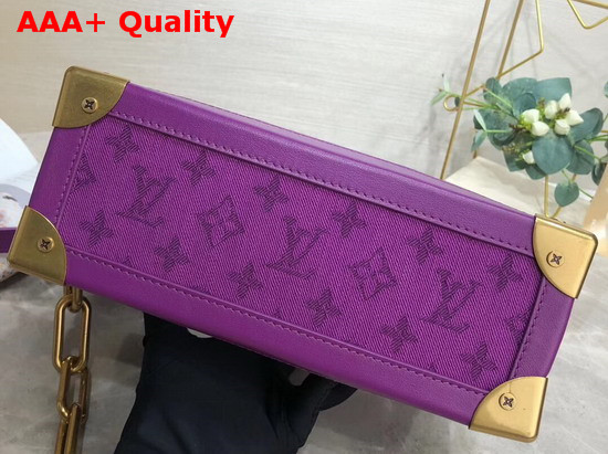 Louis Vuitton Soft Trunk in Purple Monogram Denim Replica