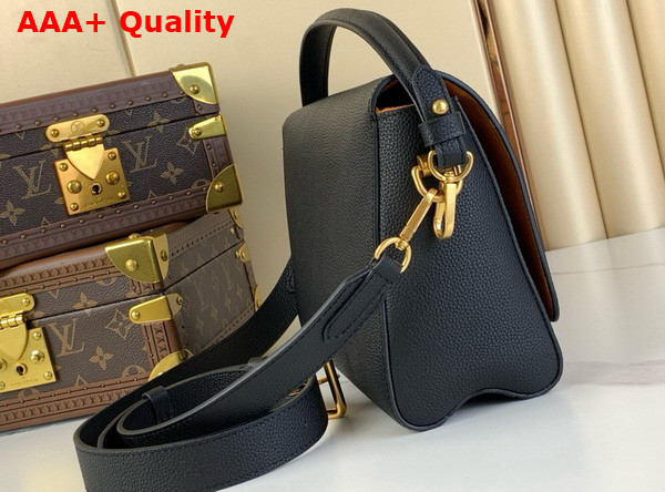 Louis Vuitton Soft Twist Handbag in Black Calfskin M24639 Replica