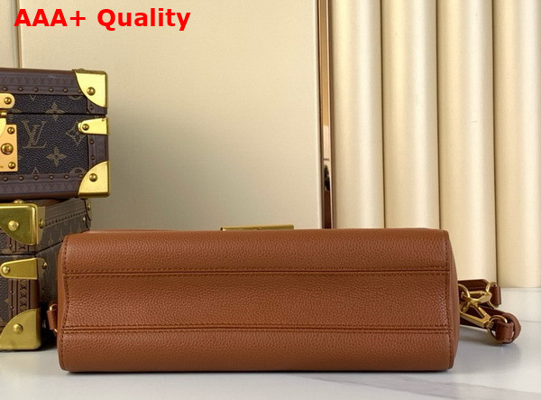 Louis Vuitton Soft Twist Handbag in Cognac Calfskin M24640 Replica