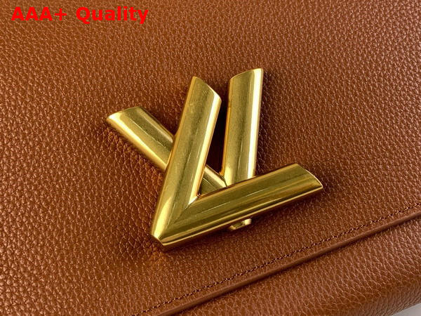 Louis Vuitton Soft Twist Handbag in Cognac Calfskin M24640 Replica