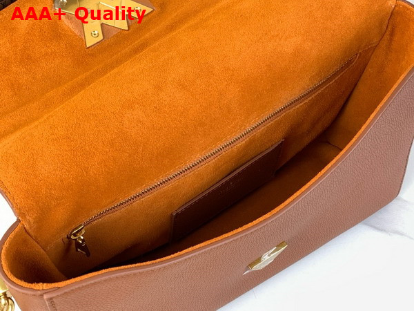 Louis Vuitton Soft Twist Handbag in Cognac Calfskin M24640 Replica