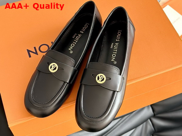 Louis Vuitton Soho Flat Loafer in Black Lambskin 1ACZN2 Replica