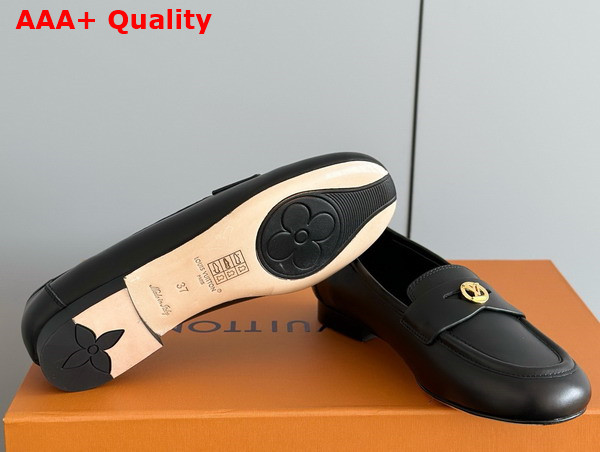 Louis Vuitton Soho Flat Loafer in Black Lambskin 1ACZN2 Replica