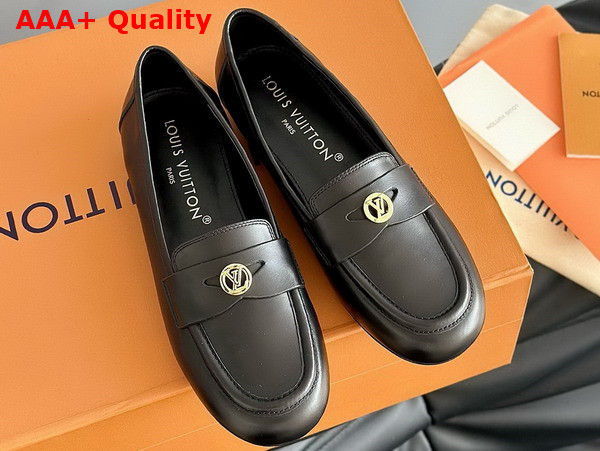 Louis Vuitton Soho Flat Loafer in Black Lambskin 1ACZN2 Replica