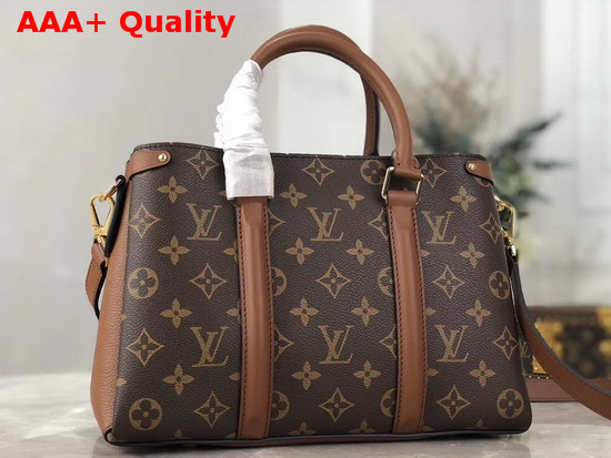 Louis Vuitton Soufflot BB Caramel Monogram Canvas and Colored Leather Replica
