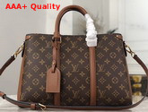 Louis Vuitton Soufflot MM Caramel Monogram Canvas and Colored Leather M44903 Replica